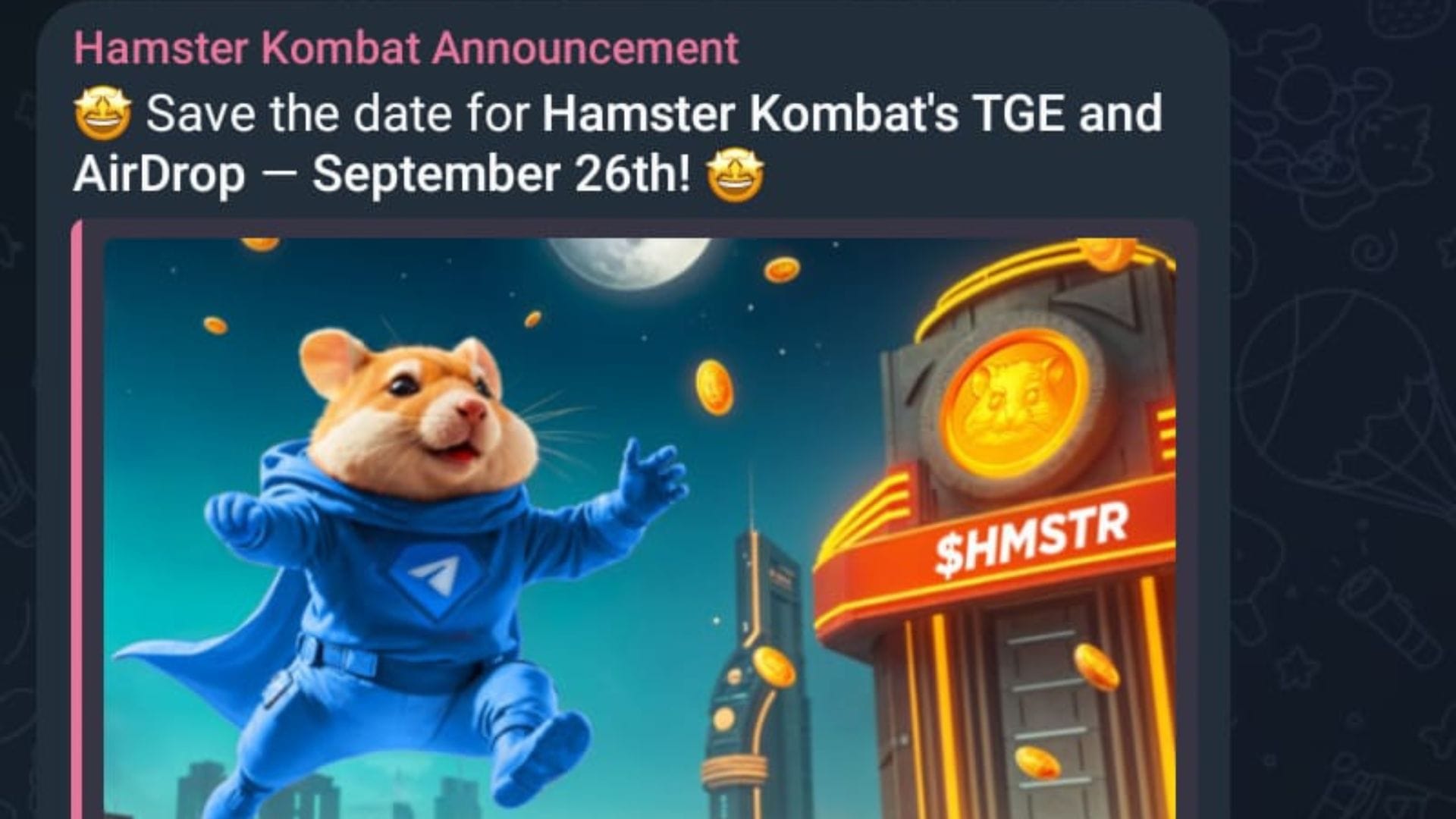 Hamster Kombat Airdrop Date