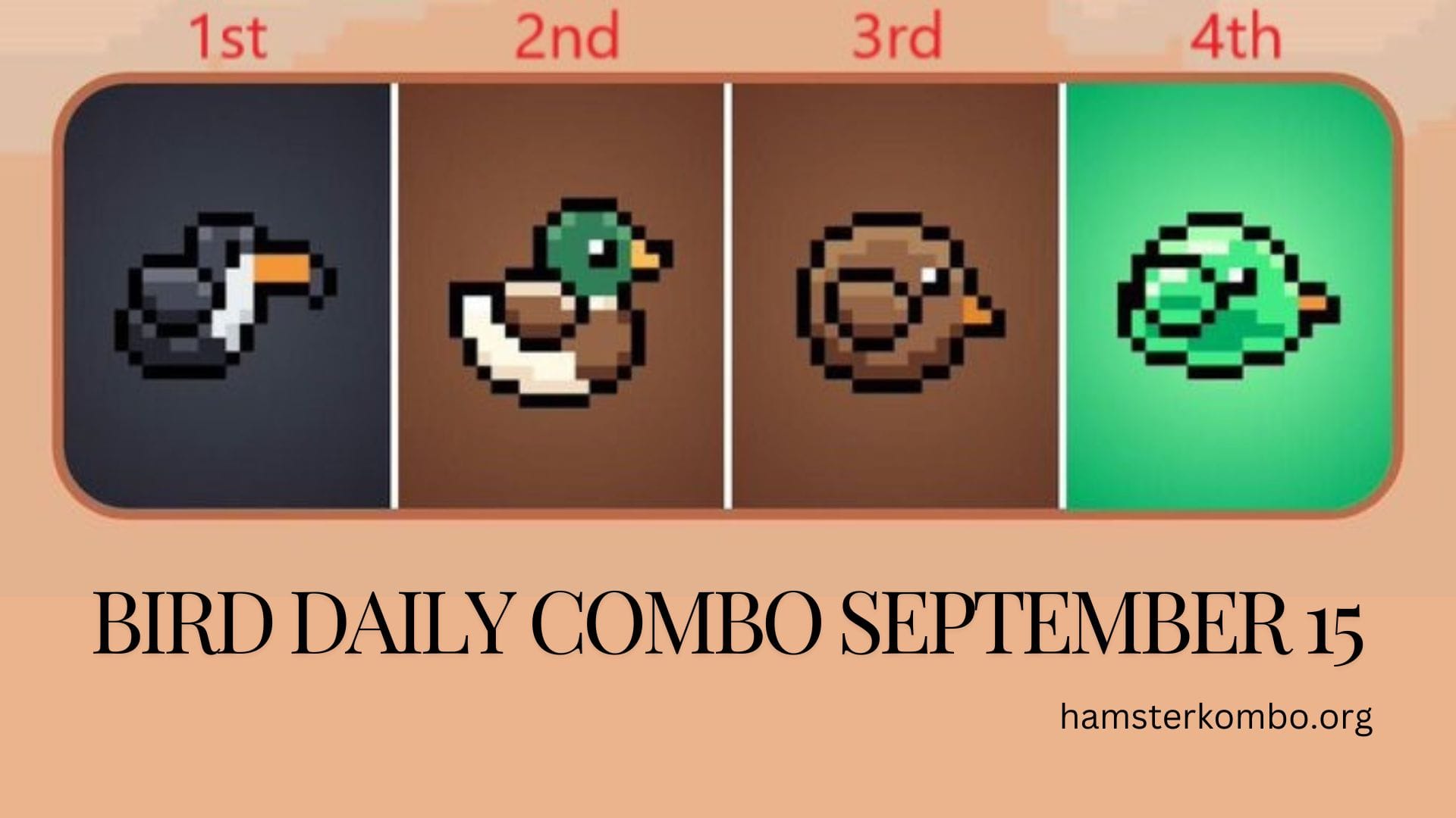 BIRD Daily Combo September 15