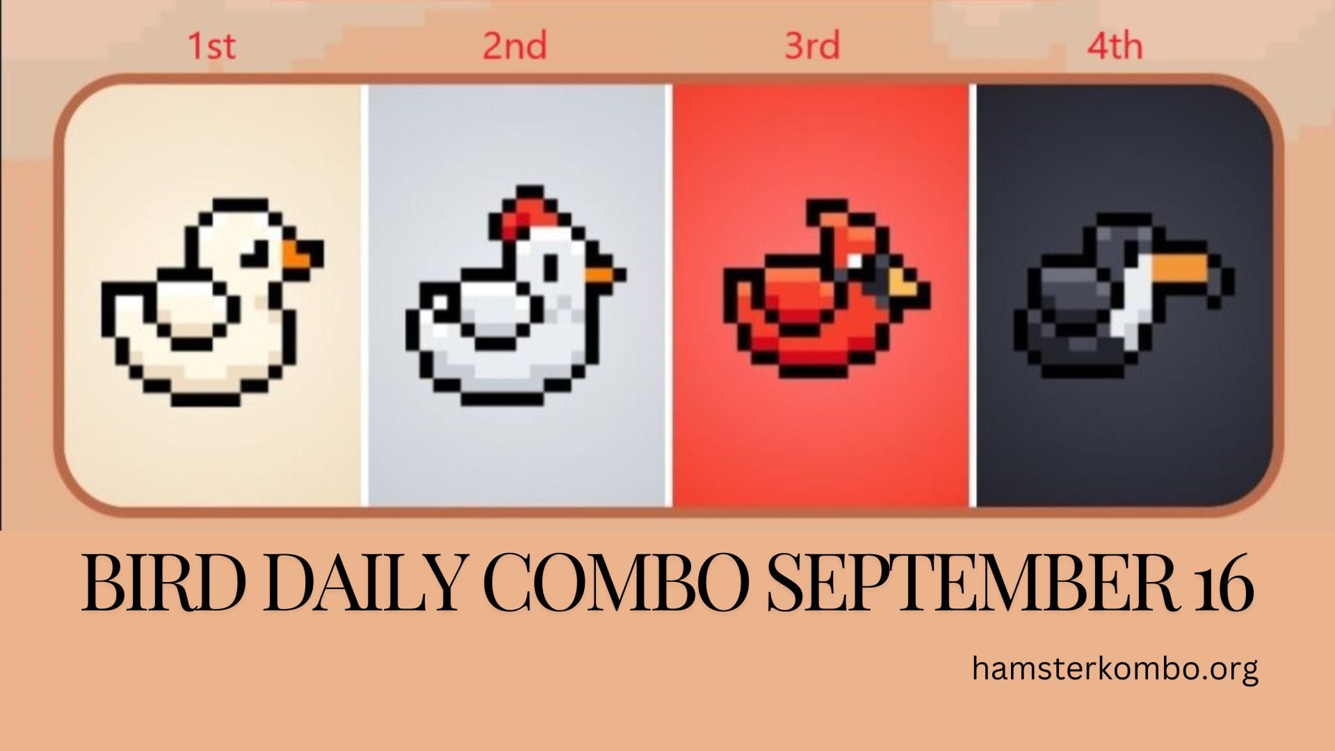 BIRD Daily Combo September 16