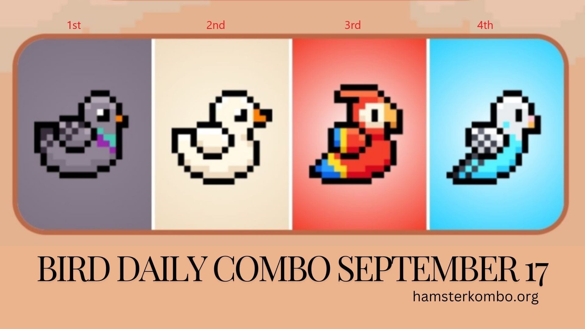 BIRD Daily Combo September 17