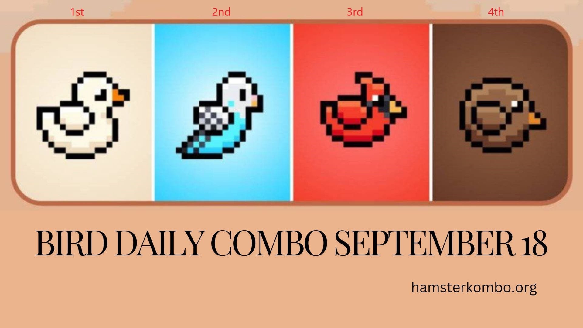 BIRD Daily Combo September 18