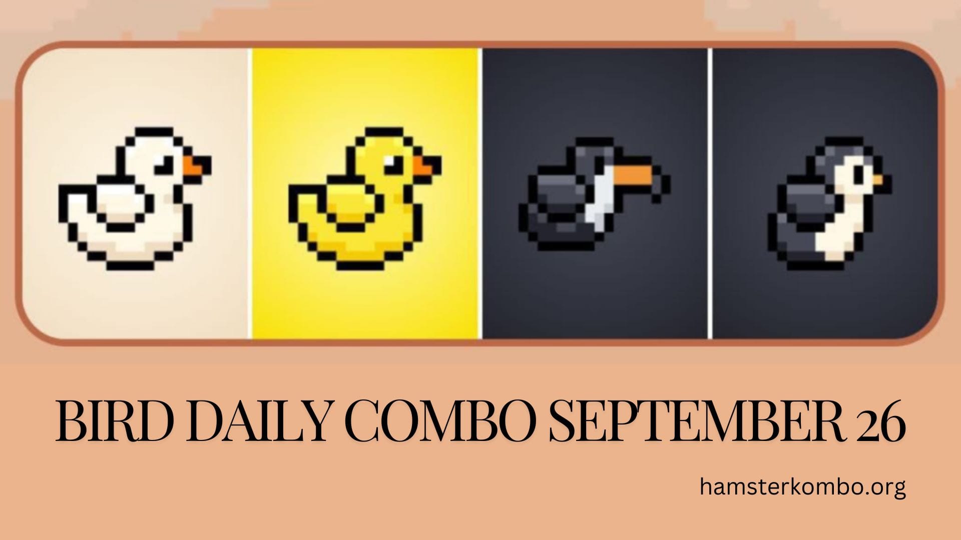 BIRD Daily Combo September 26