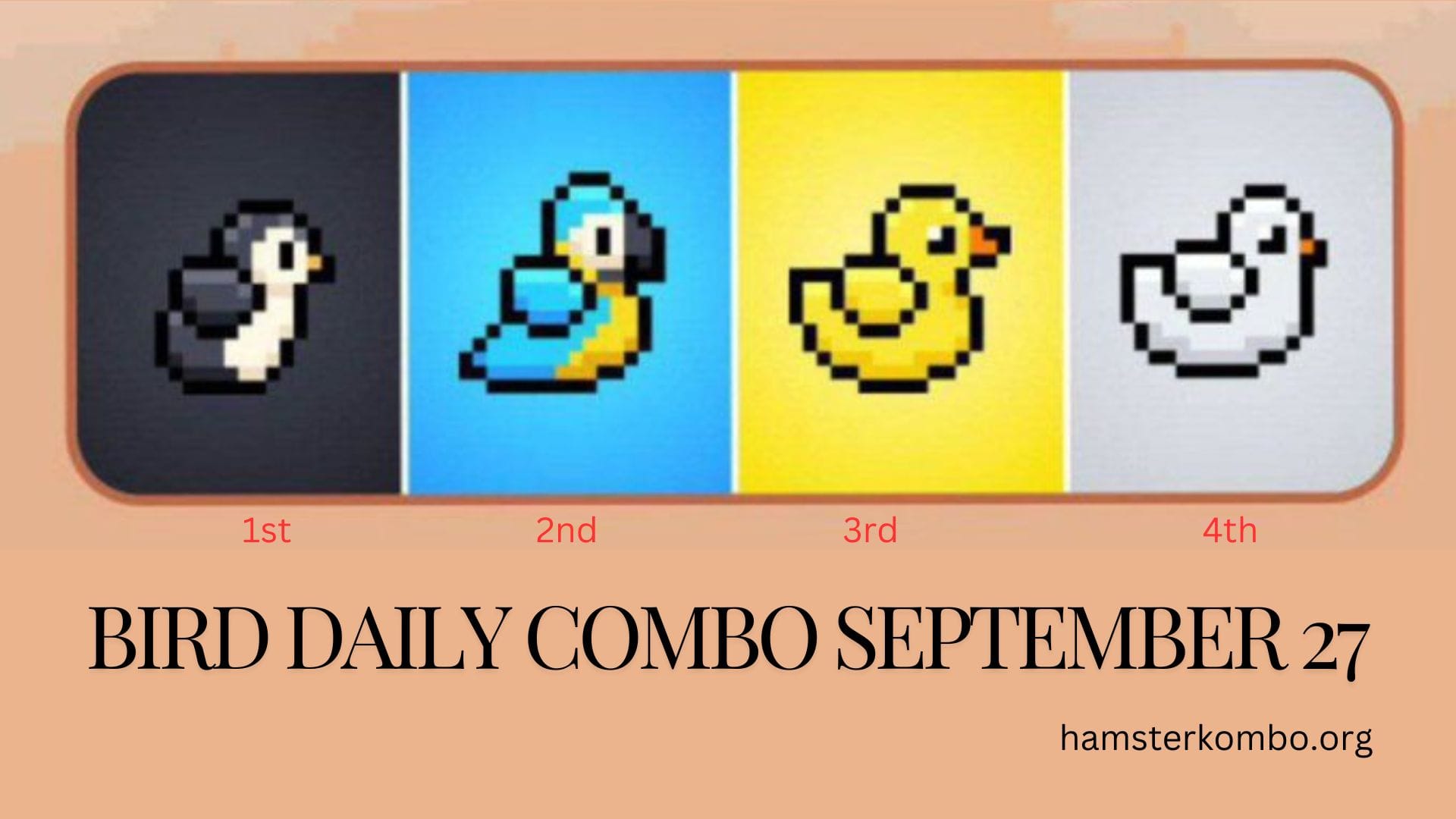 BIRD Daily Combo September 27