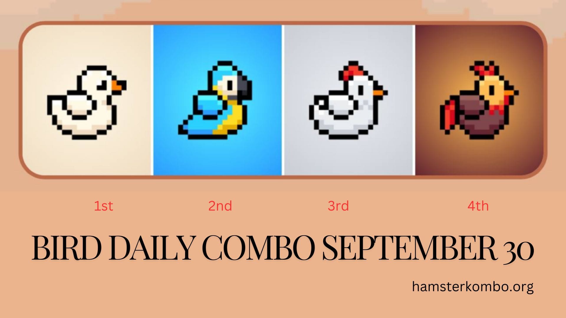 BIRD Daily Combo September 30