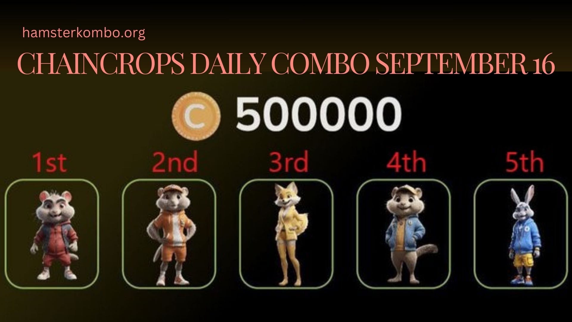 ChainCrops Daily Combo September 16