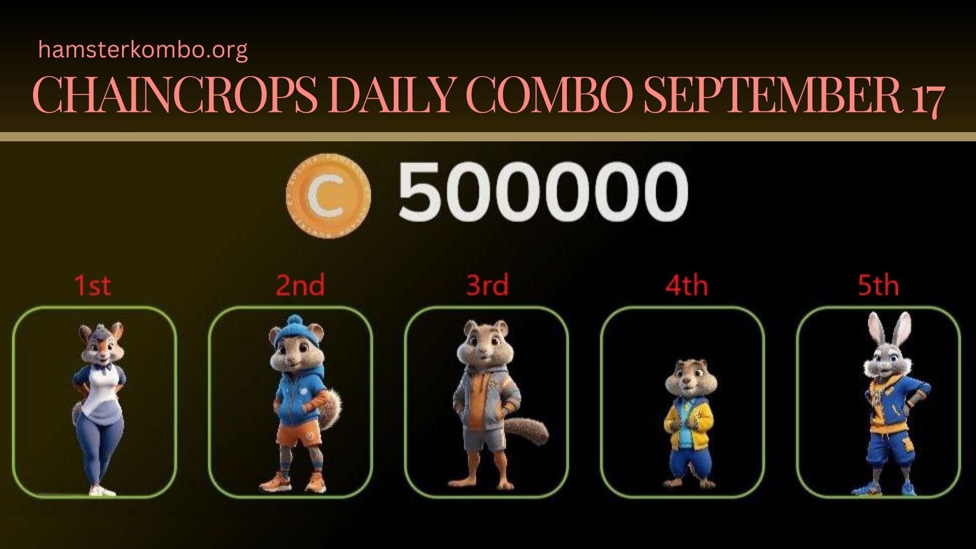ChainCrops Daily Combo September 17