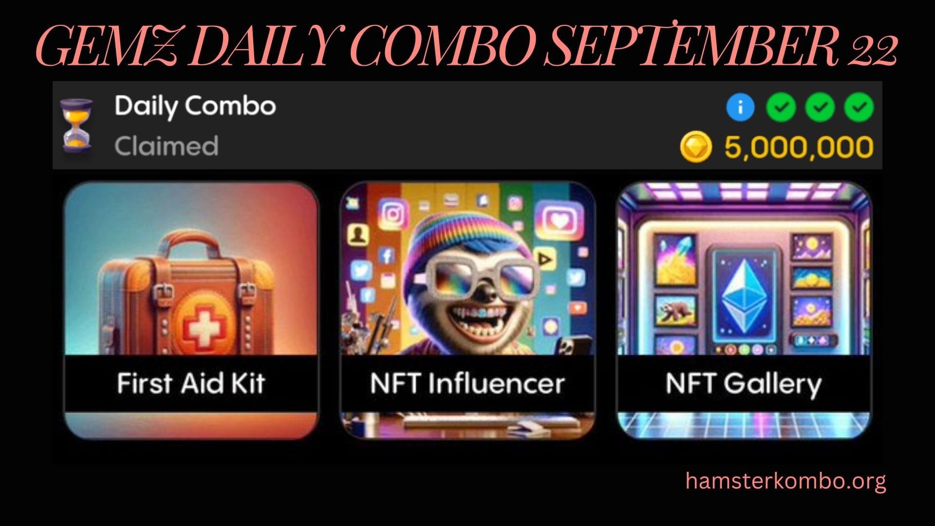 Gemz Daily Combo September 22