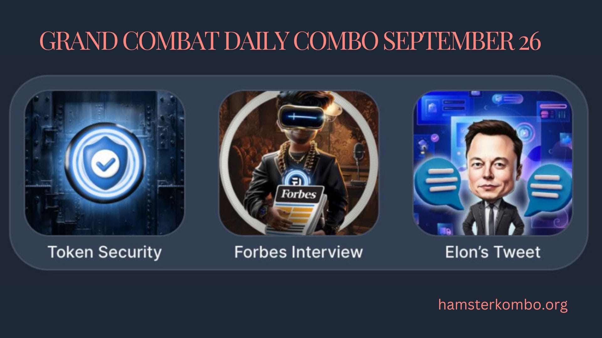 Grand Combat Daily Combo September 26