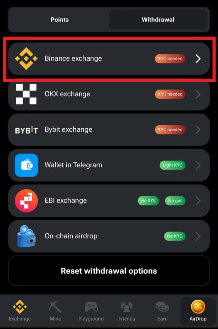Hamster Kombat Binance