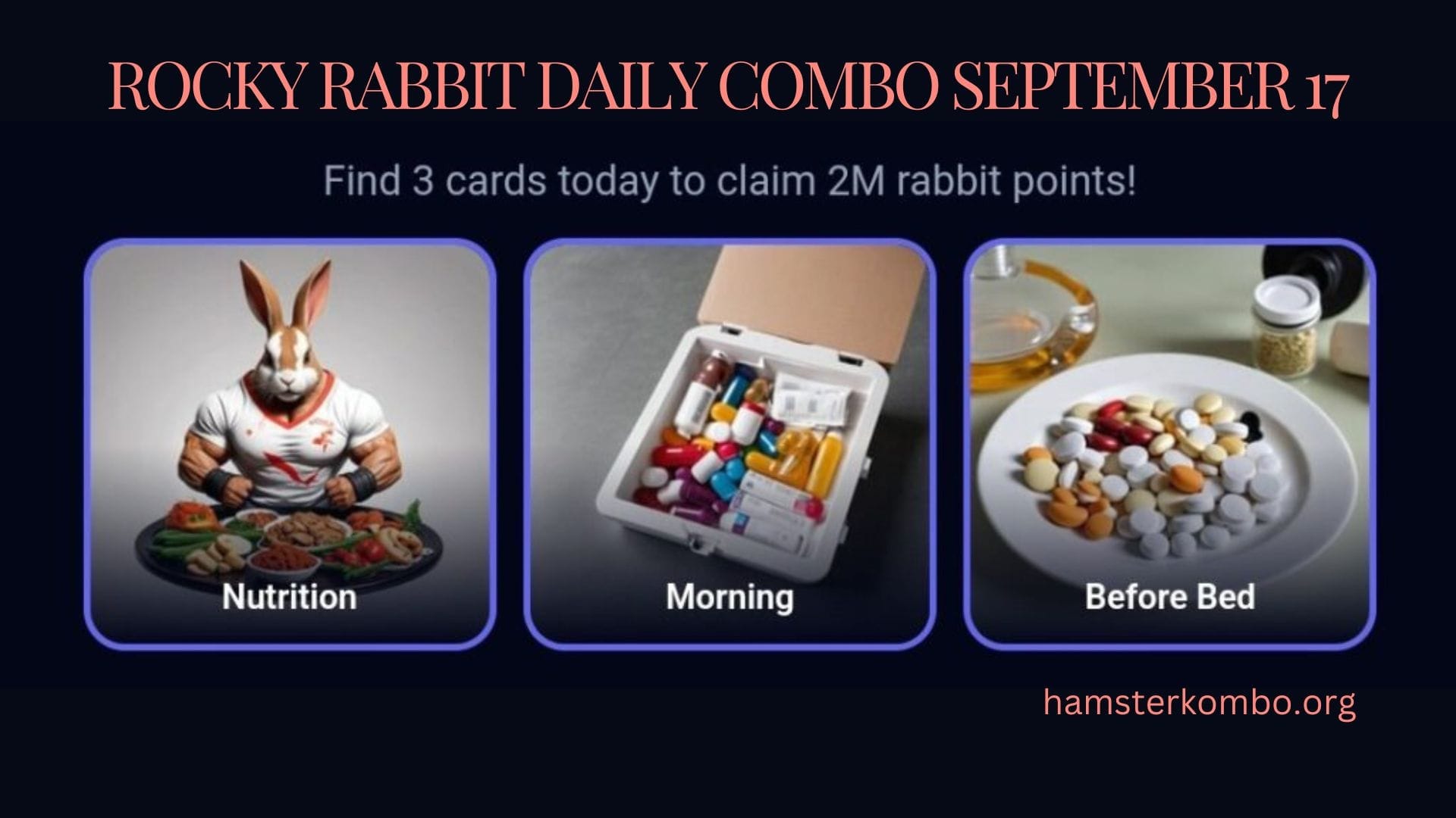 Rocky Rabbit Daily Combo September 17