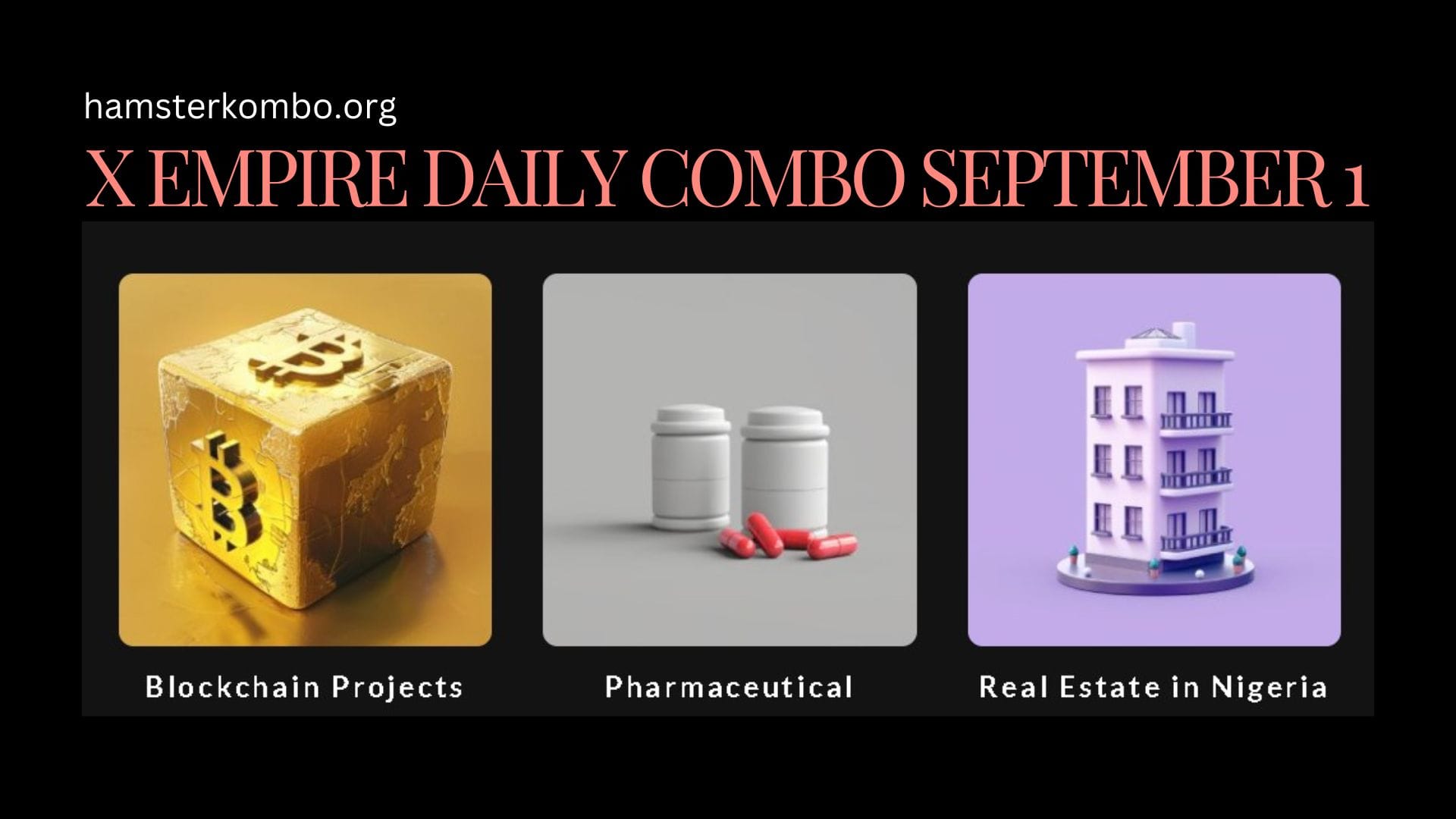 X Empire Daily Combo September 1