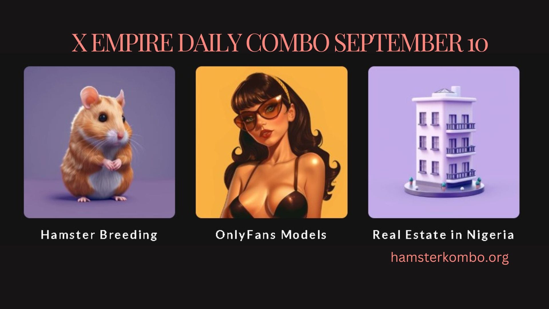 X Empire Daily Combo September 10