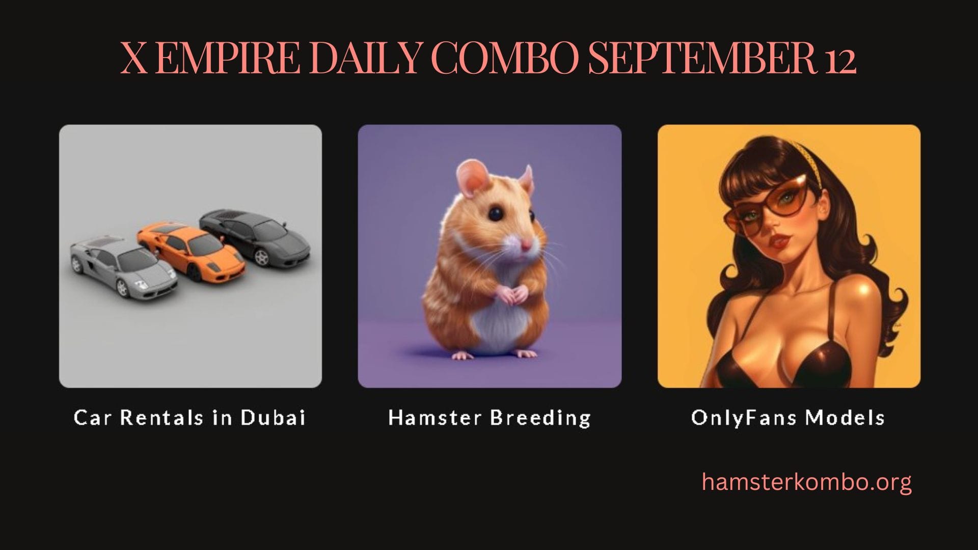 X Empire Daily Combo September 12