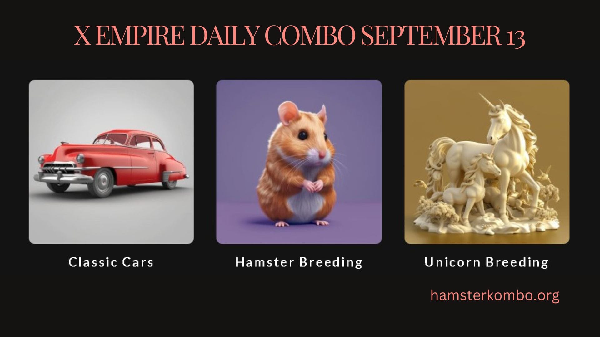 X Empire Daily Combo September 13