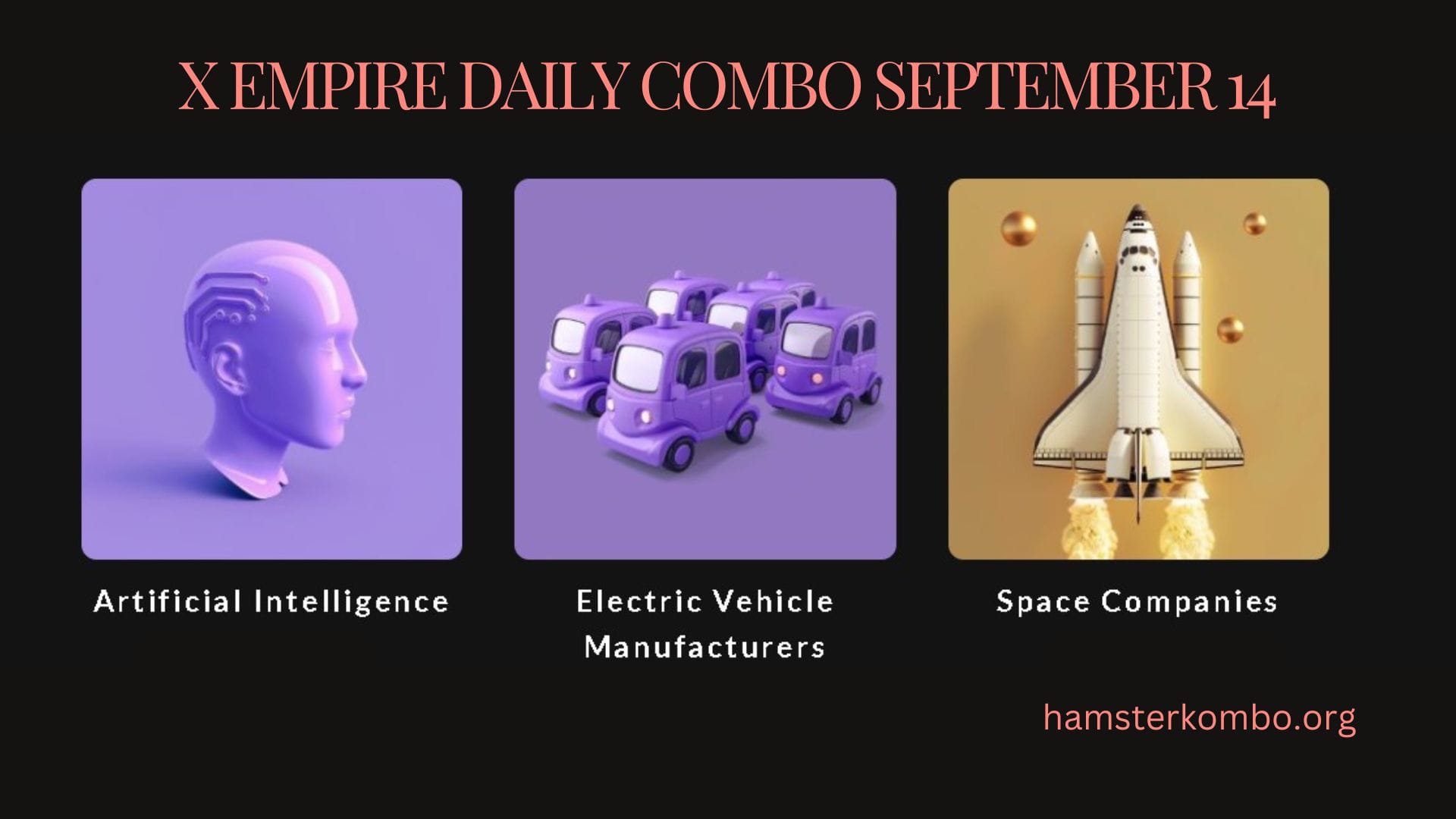 X Empire Daily Combo September 14