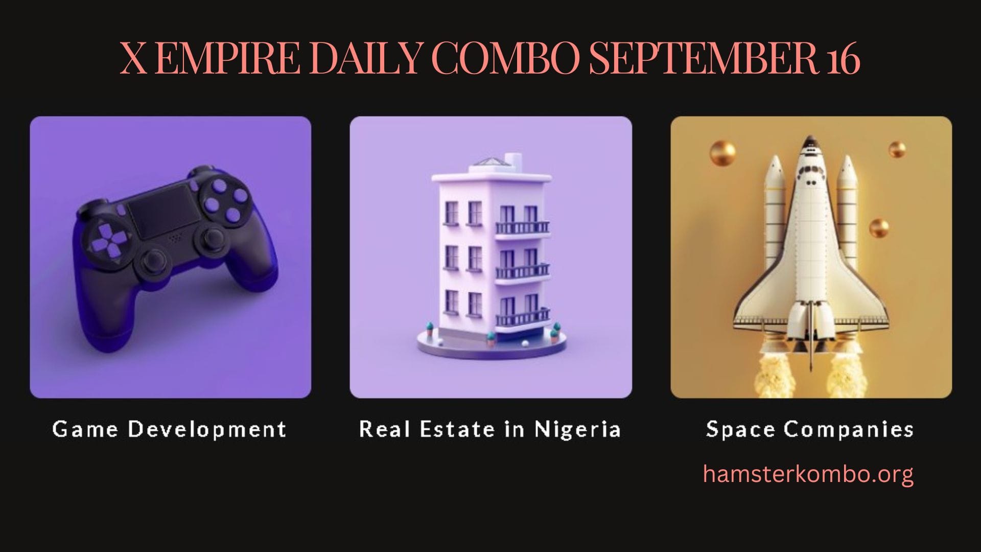 X Empire Daily Combo September 16