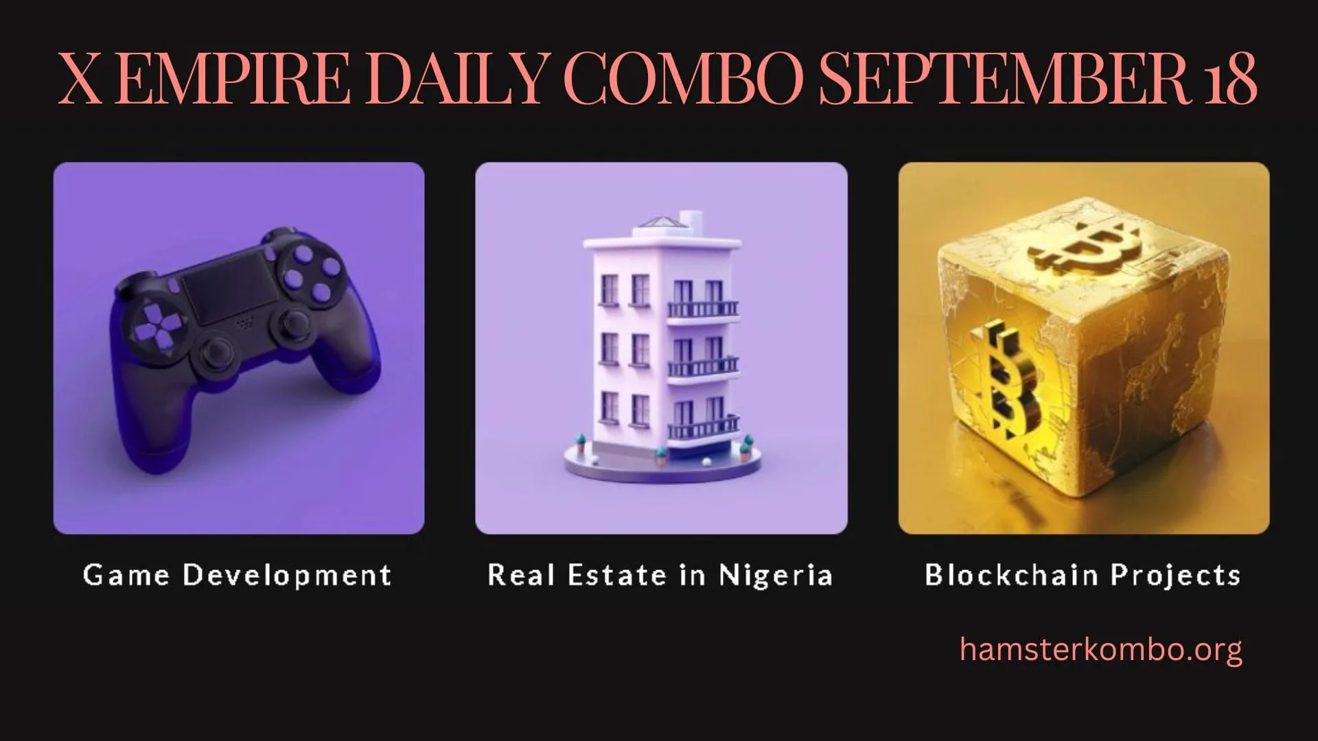 X Empire Daily Combo September 18