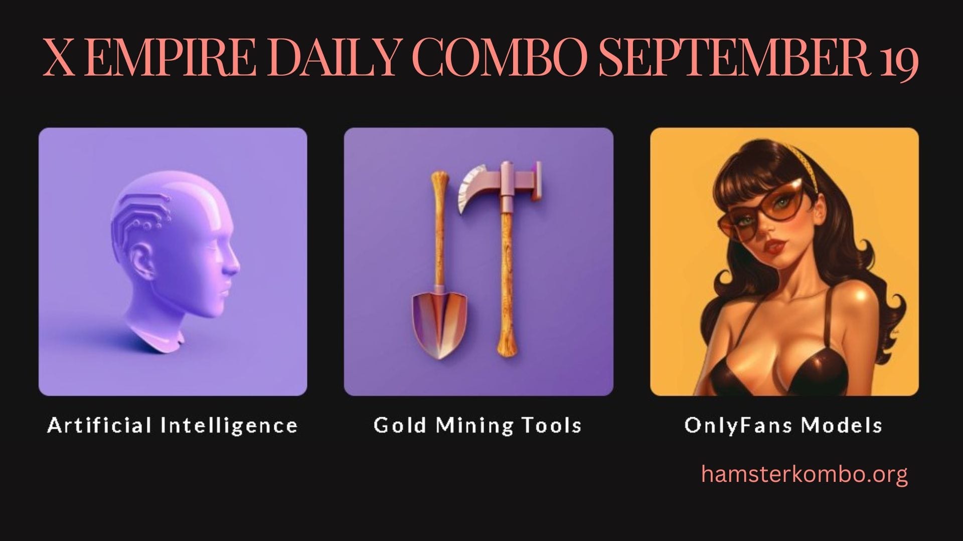 X Empire Daily Combo September 19