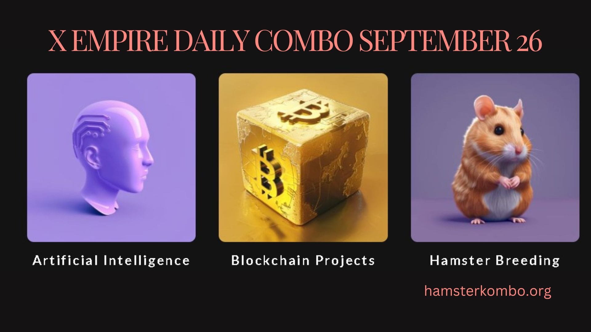 X Empire Daily Combo September 26