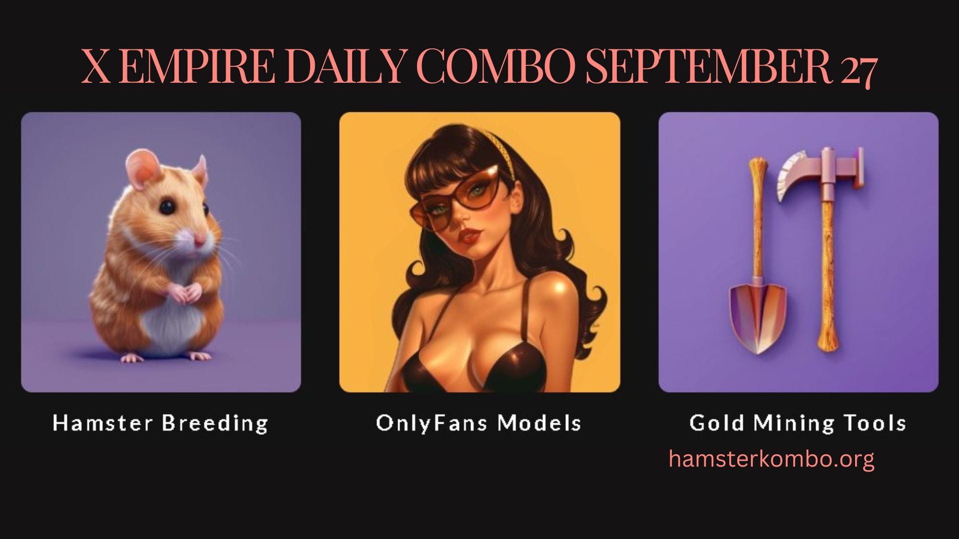 X Empire Daily Combo September 27