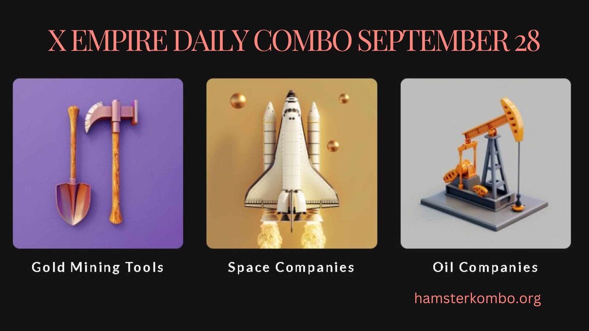 X Empire Daily Combo September 28