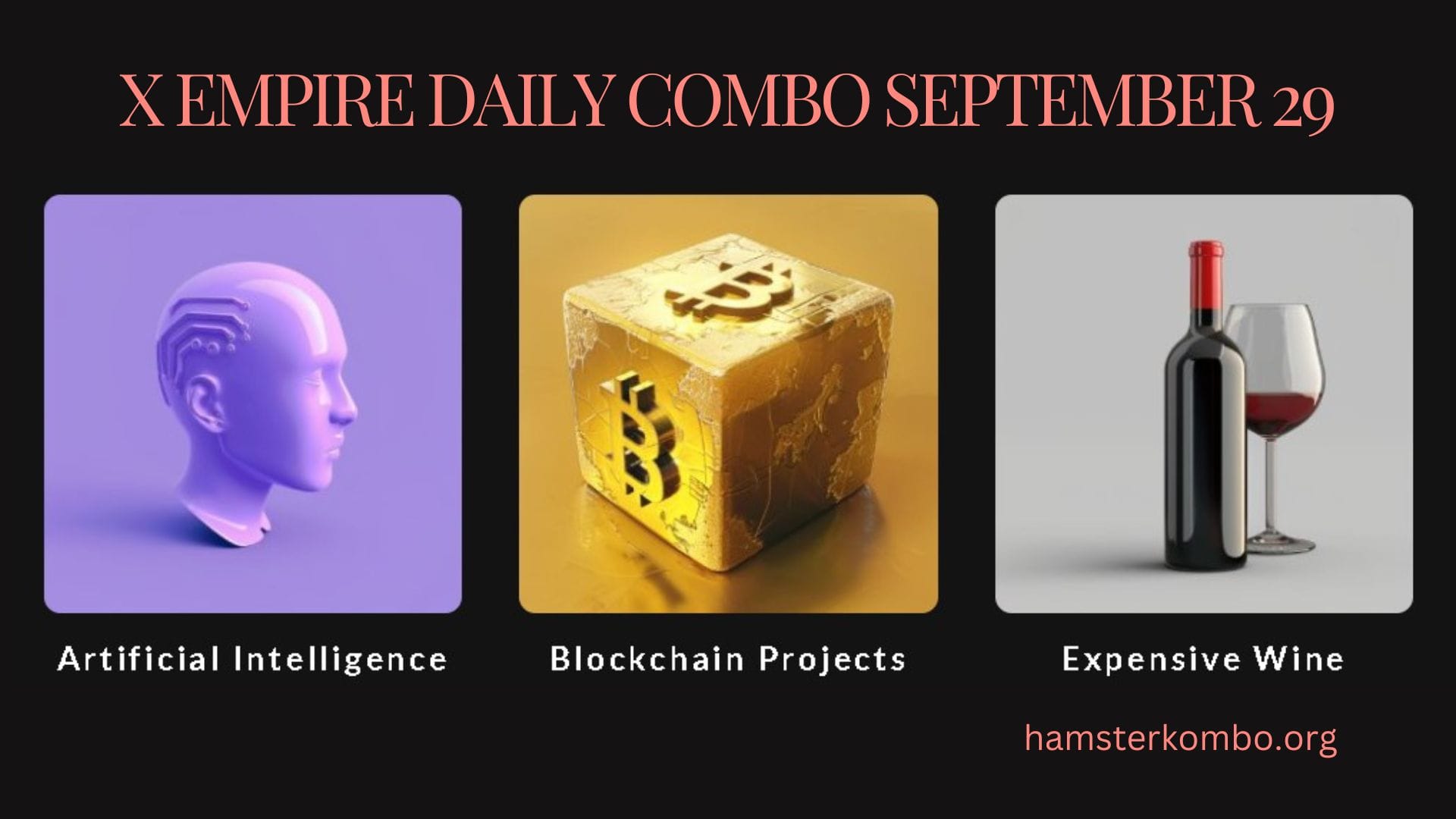 X Empire Daily Combo September 29