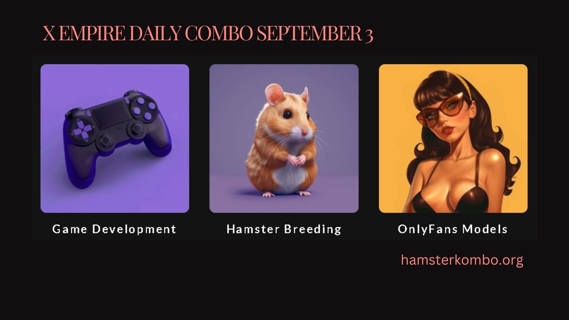 X Empire Daily Combo September 3