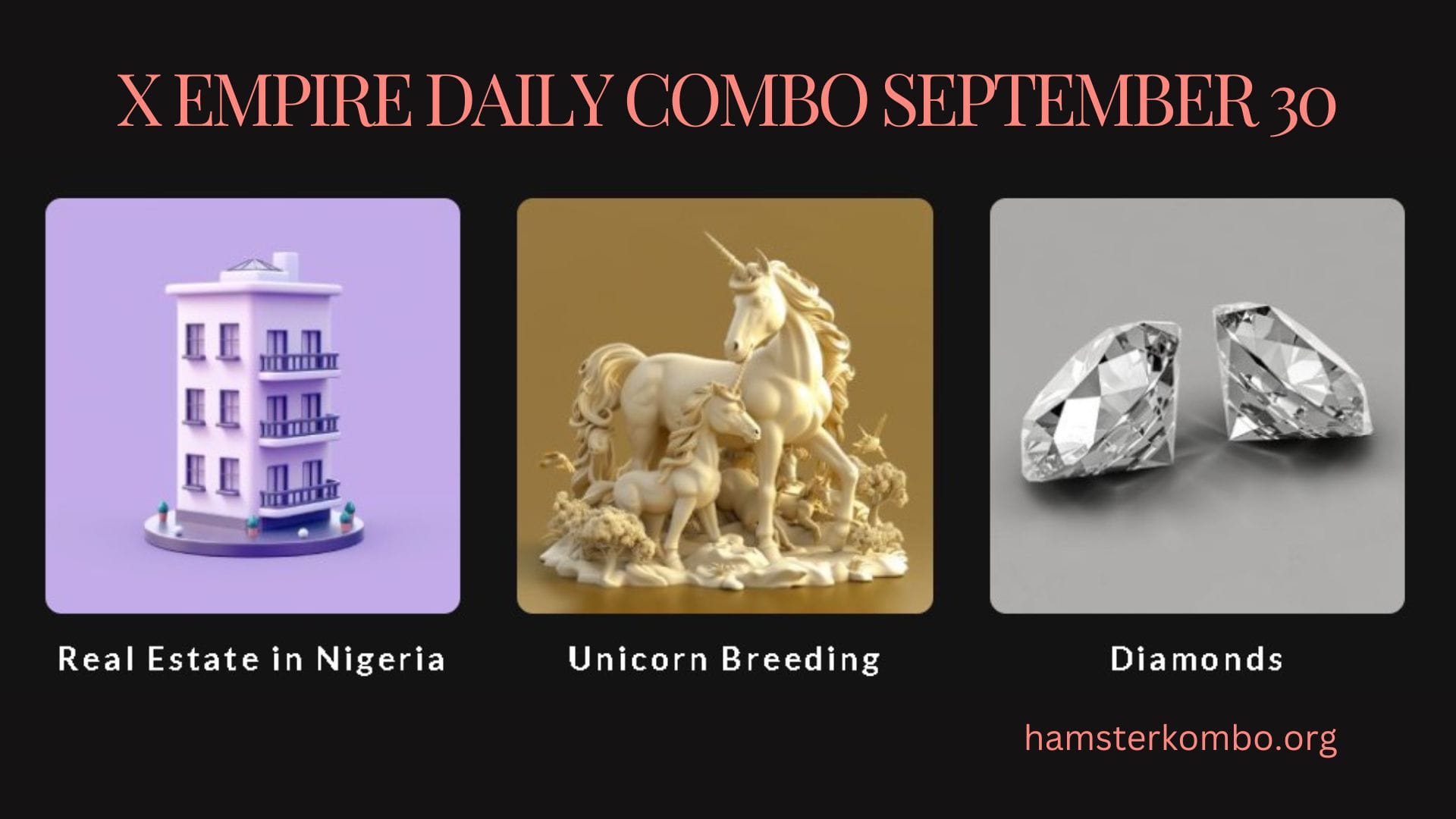 X Empire Daily Combo September 30
