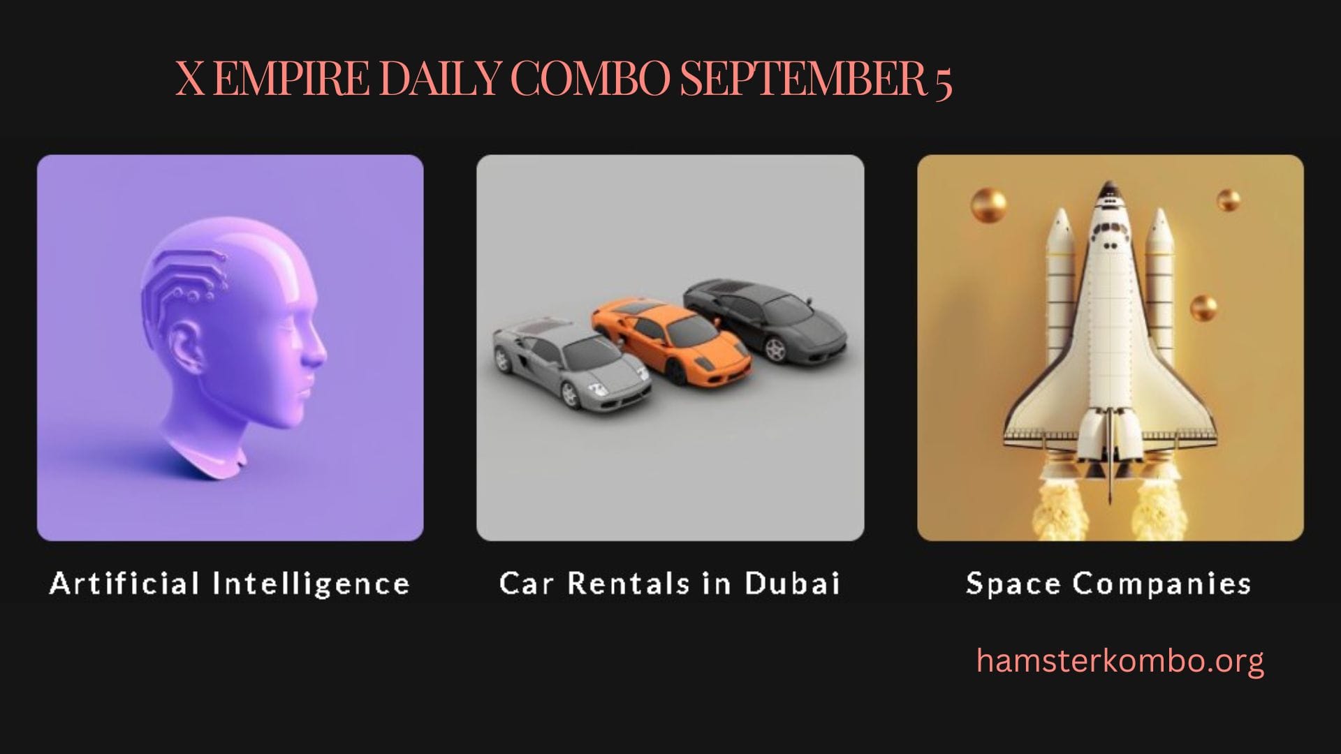 X Empire Daily Combo September 5