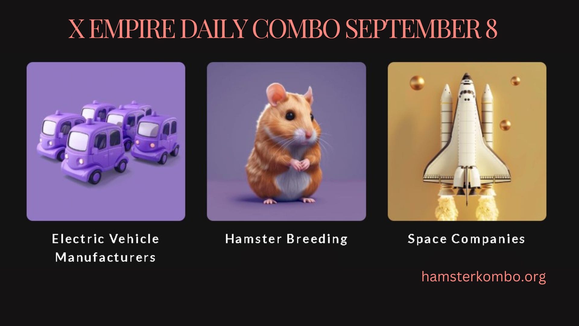 X Empire Daily Combo September 8