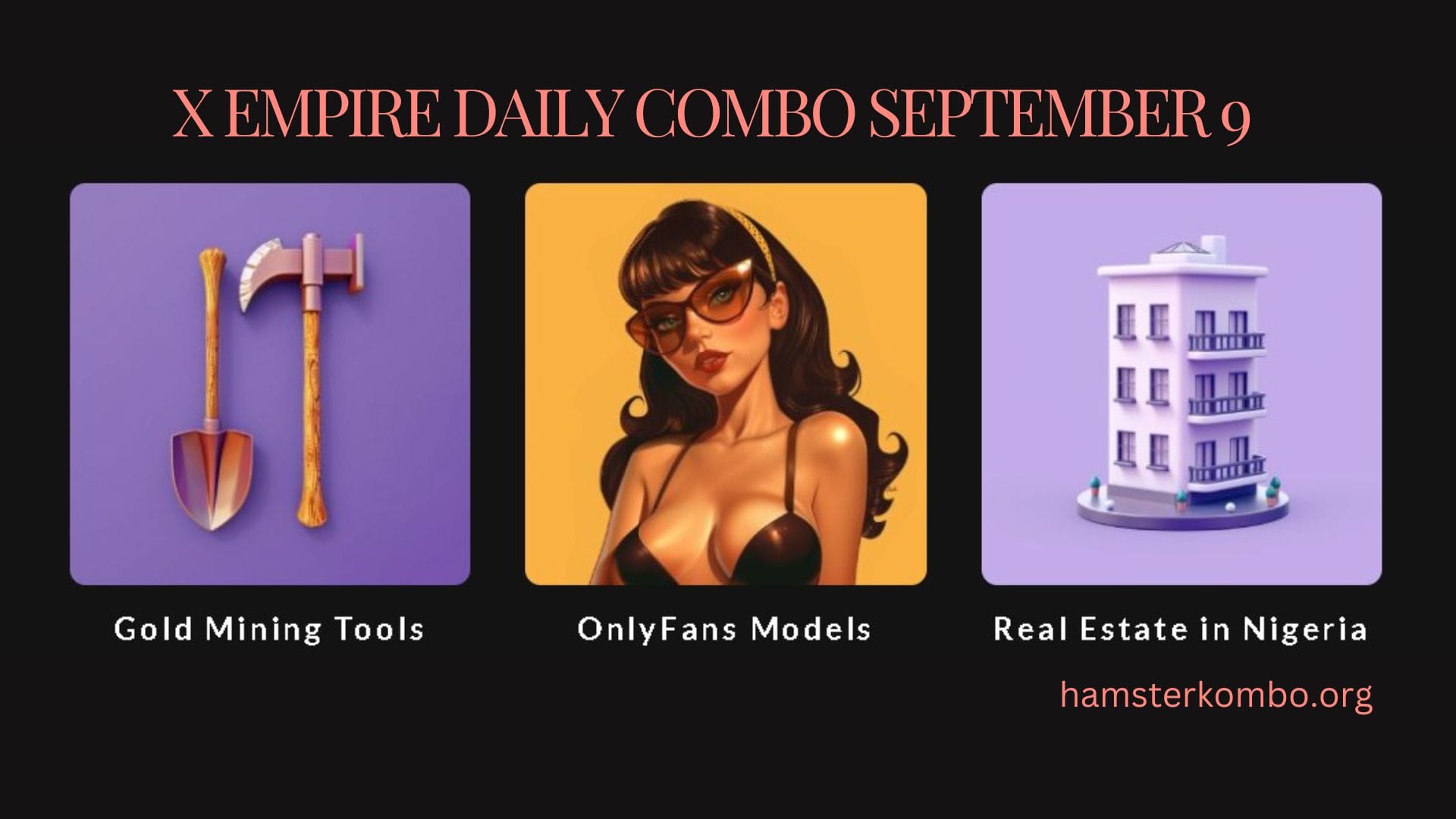 X Empire Daily Combo September 9
