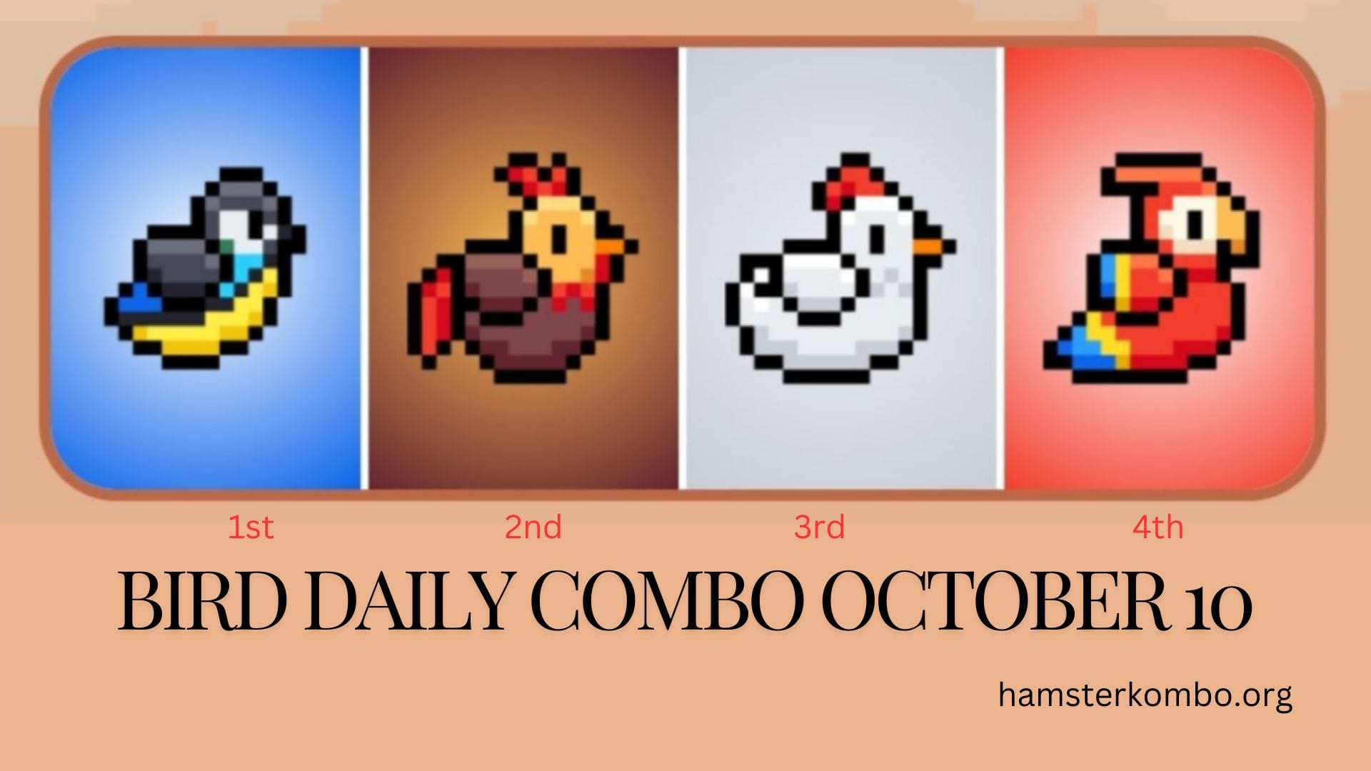 BIRD Daily Combo October 10