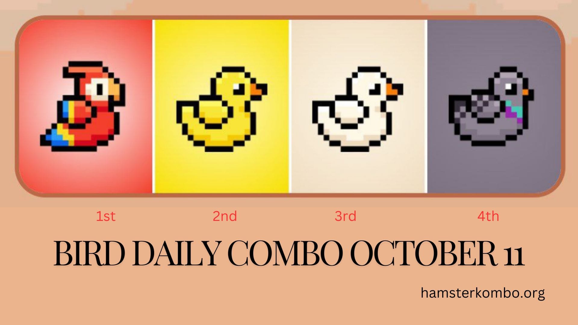 BIRD Daily Combo October 11