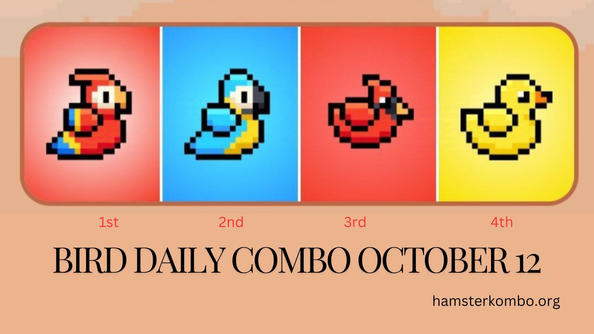 BIRD Daily Combo October 12