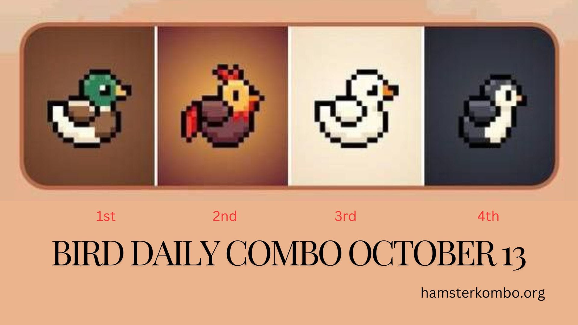 BIRD Daily Combo October 13