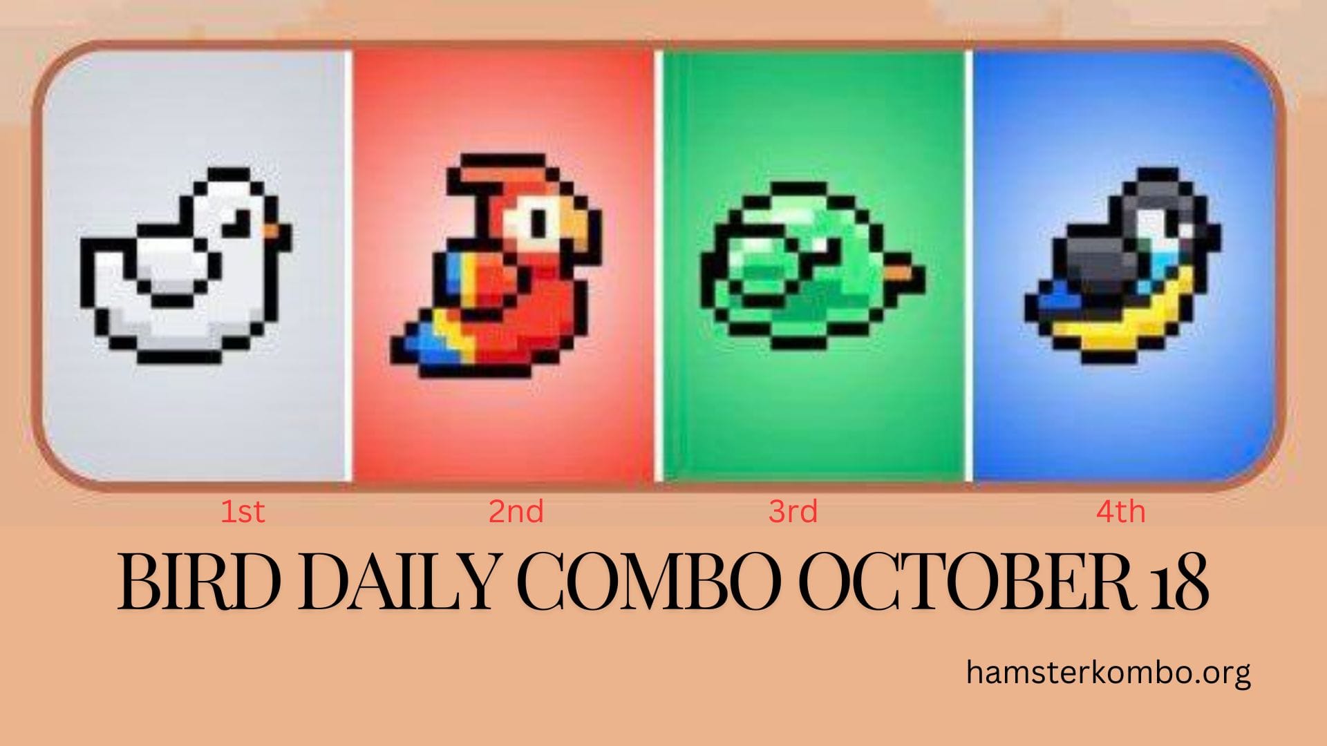 BIRD Daily Combo October 18