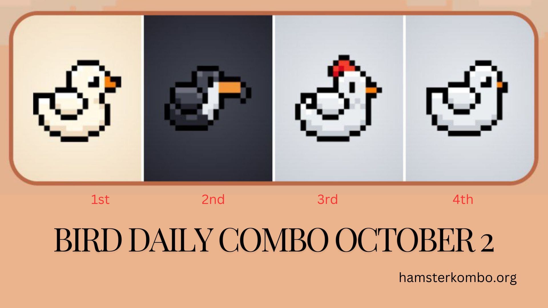 BIRD Daily Combo October 2