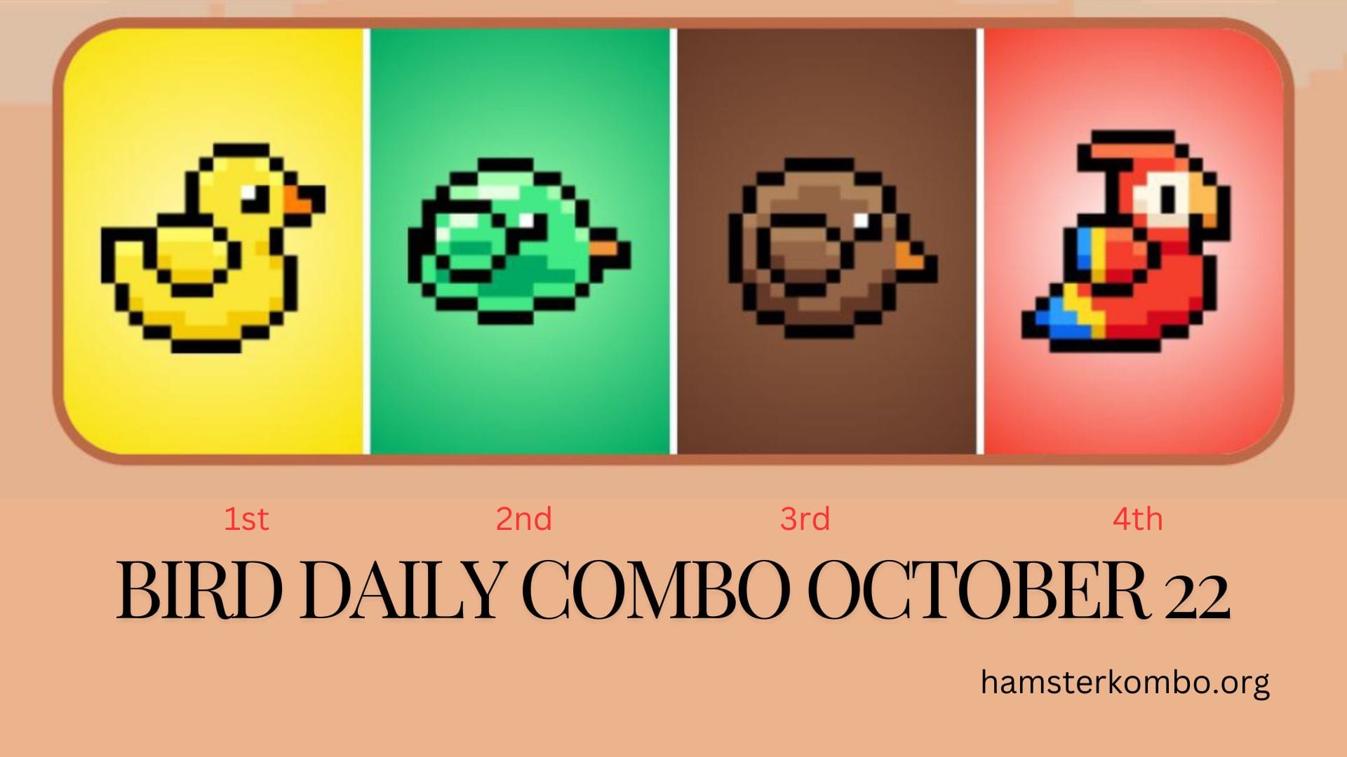 BIRD Daily Combo October 22