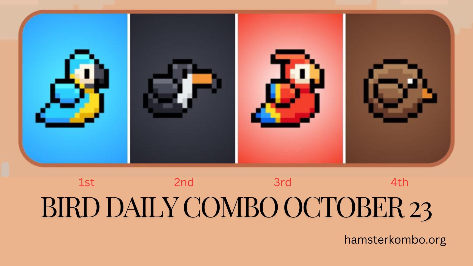 BIRD Daily Combo October 23