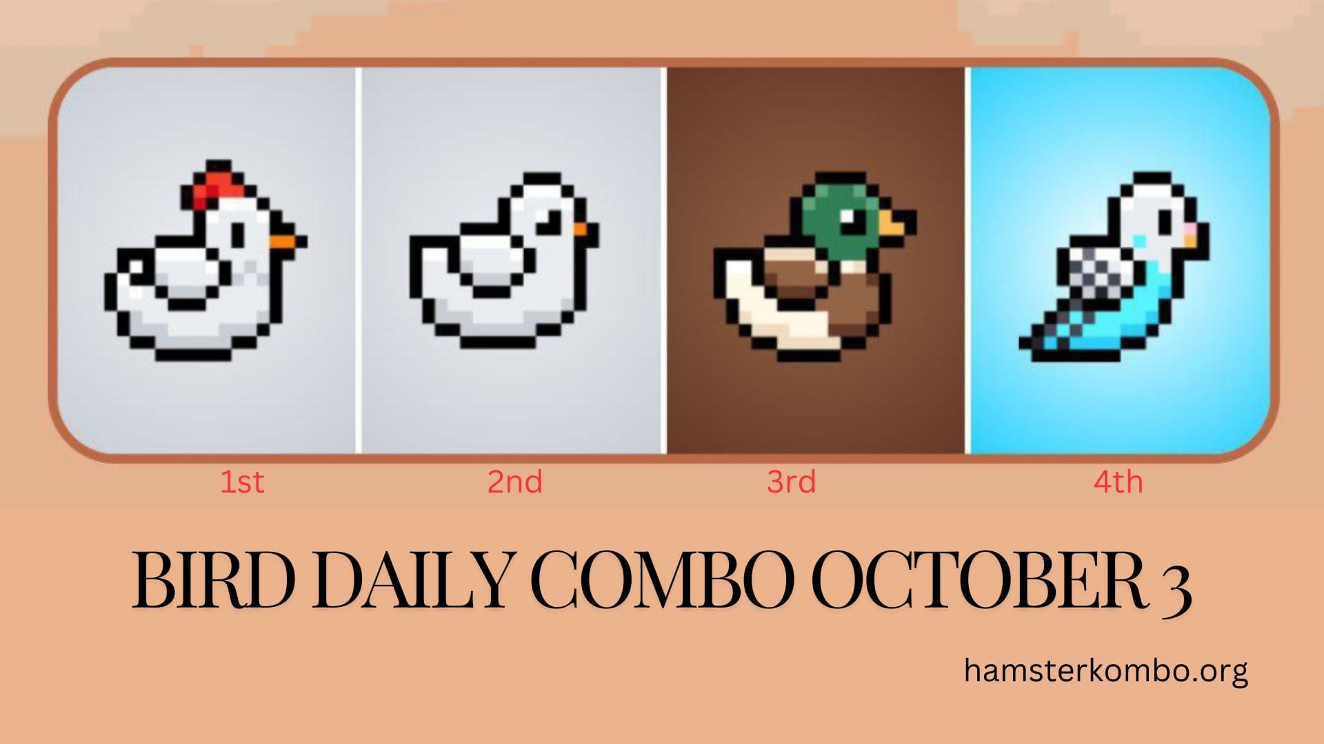 BIRD Daily Combo October 3