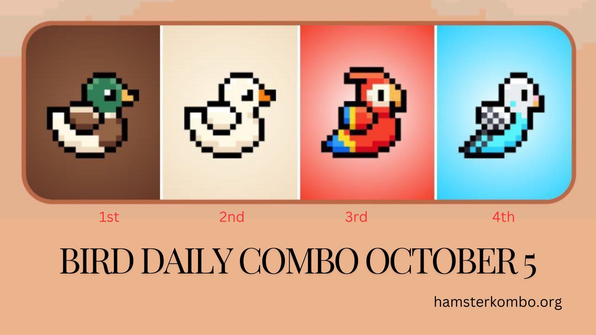 BIRD Daily Combo October 5