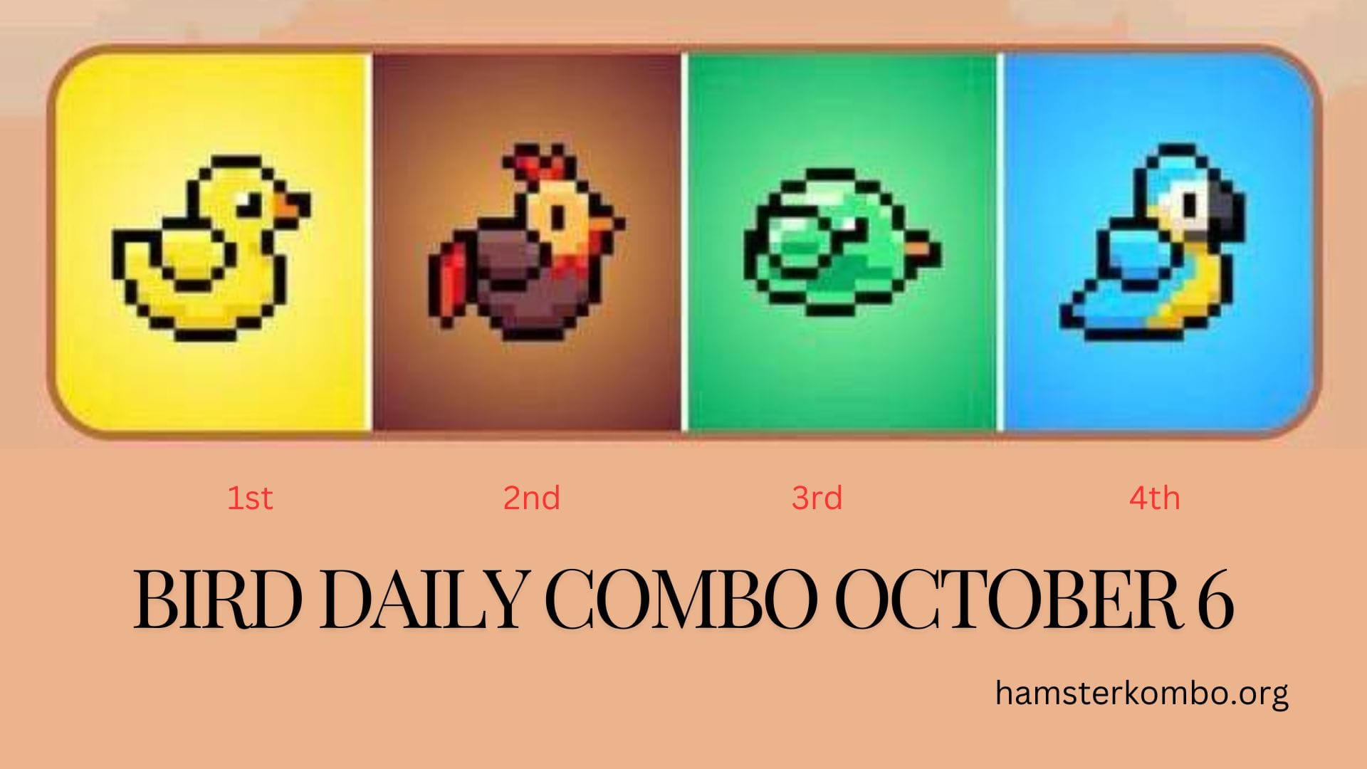 BIRD Daily Combo October 6