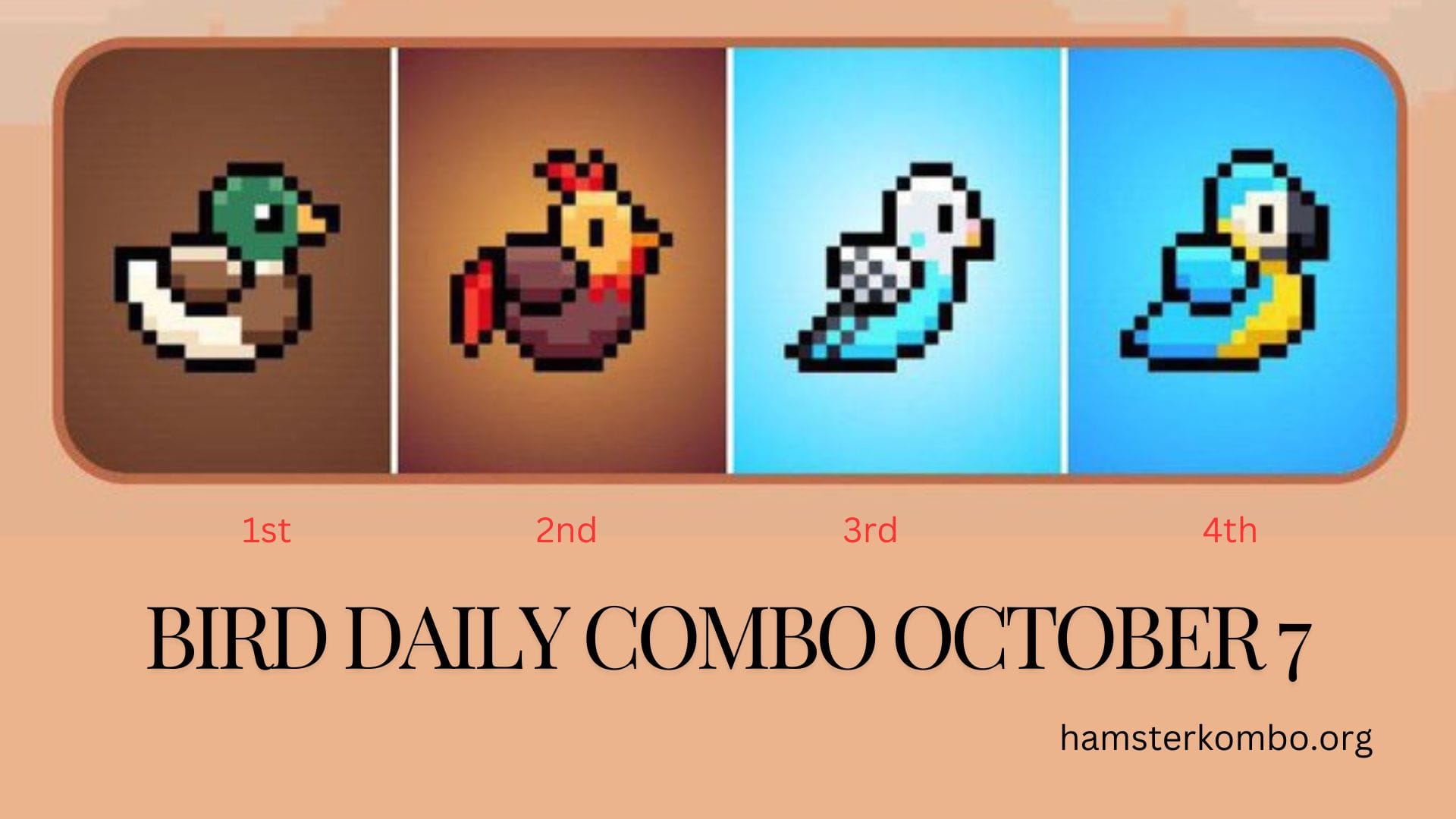 BIRD Daily Combo October 7