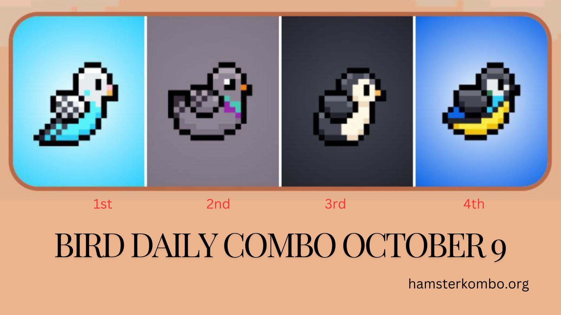 BIRD Daily Combo October 9