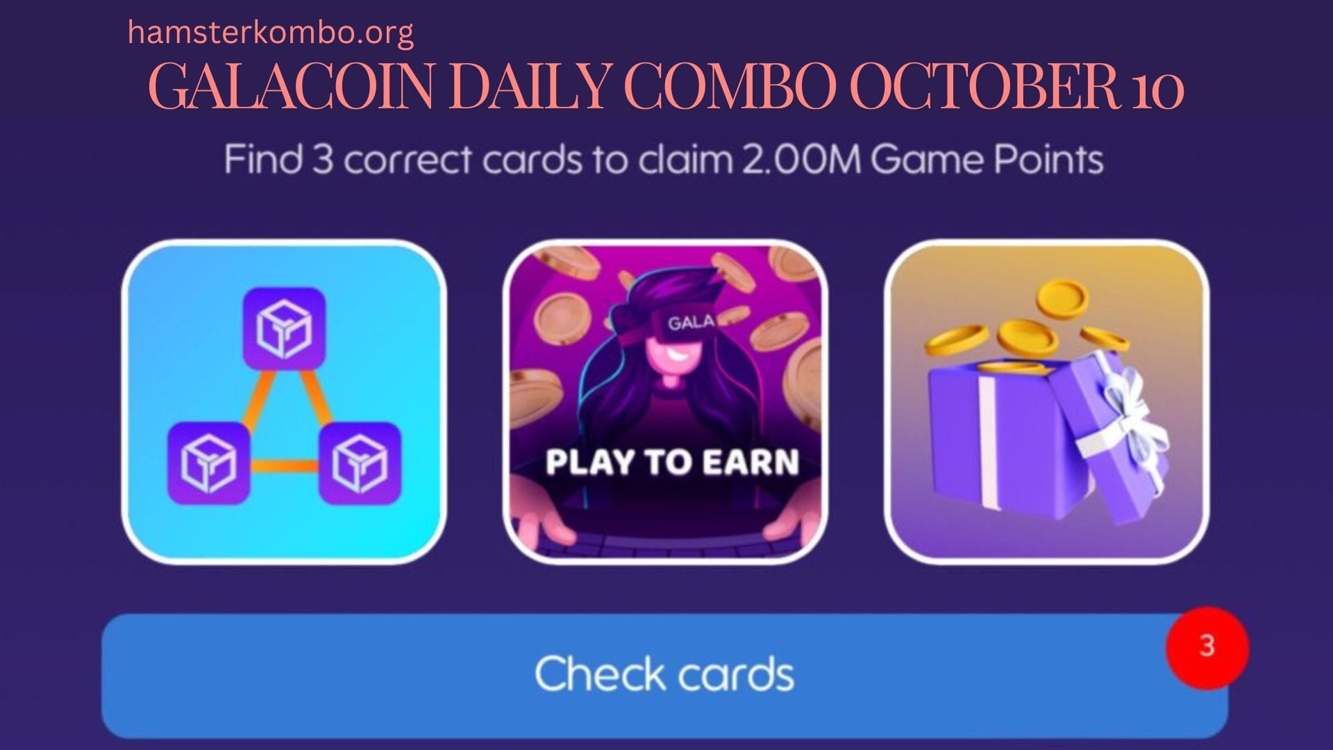 GalaCoin Daily Combo October 10
