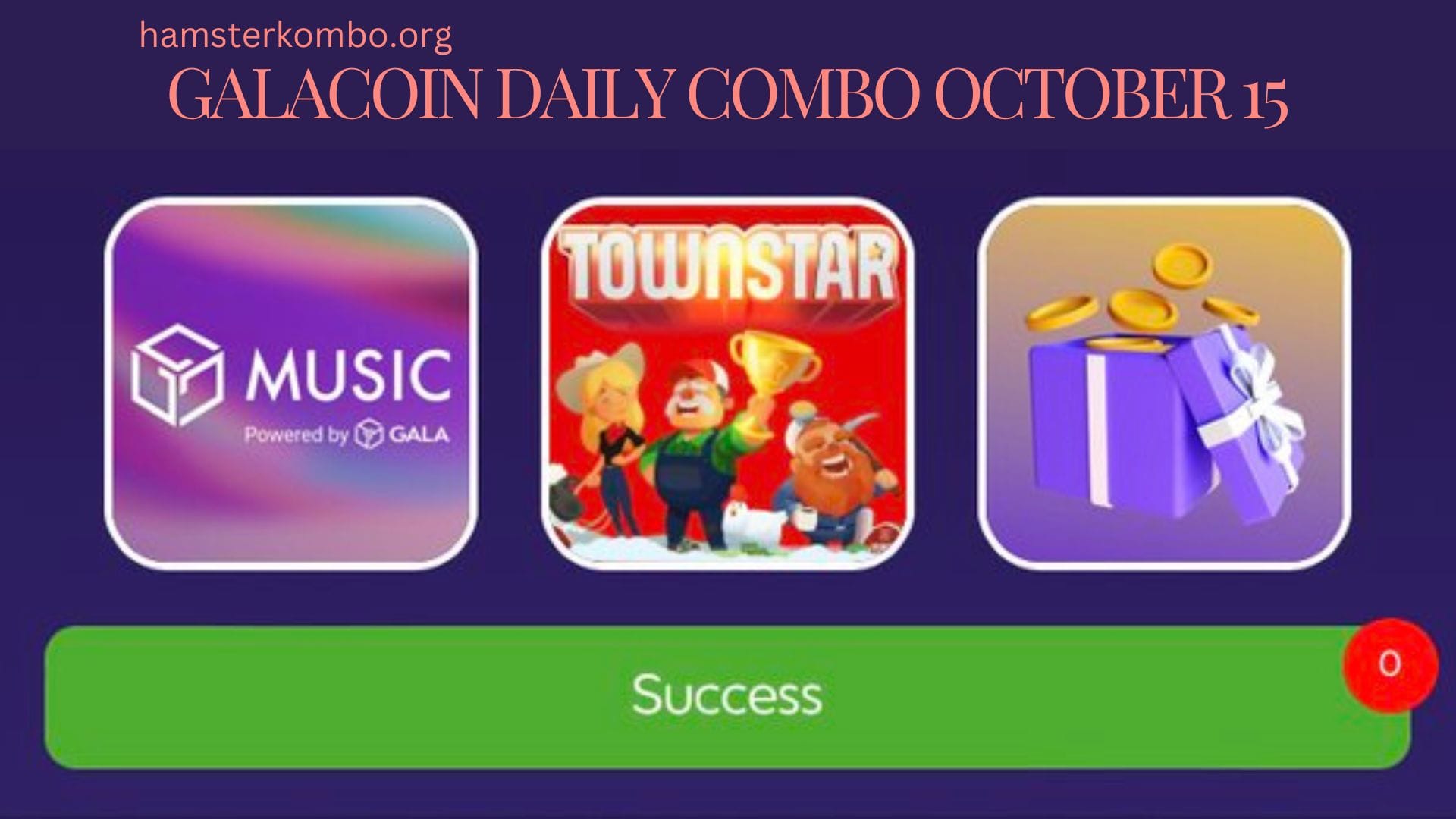 GalaCoin Daily Combo October 15