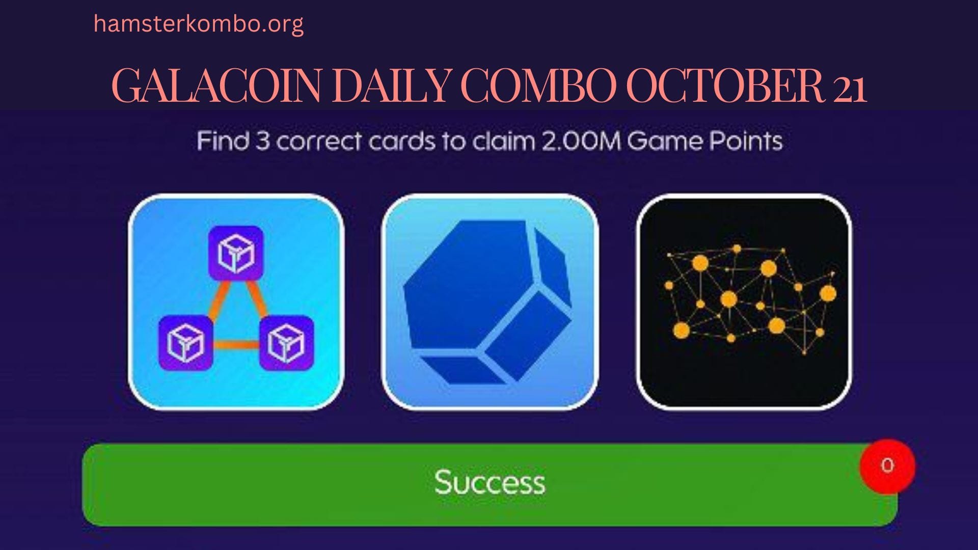 GalaCoin Daily Combo October 21