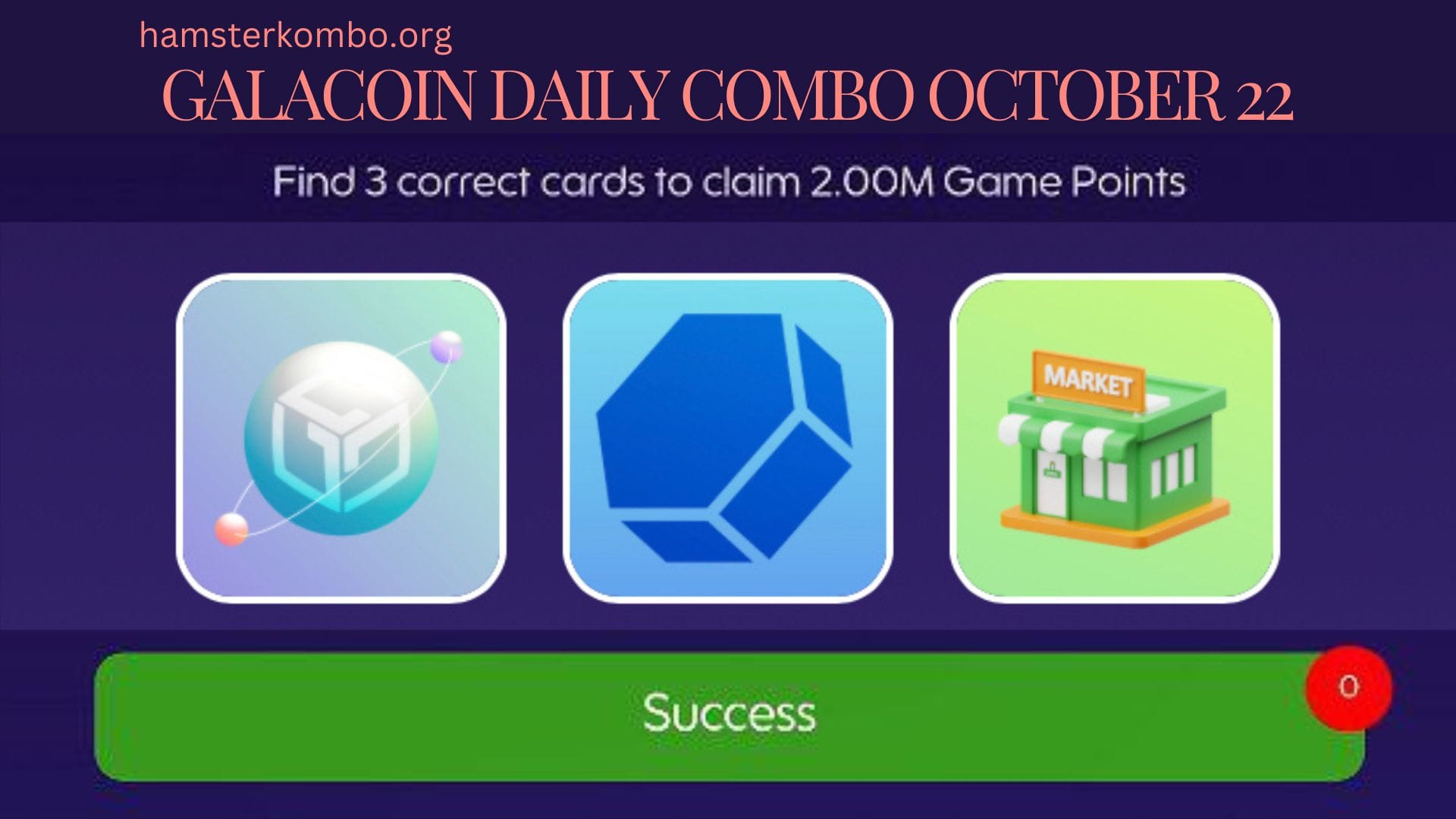 GalaCoin Daily Combo October 22