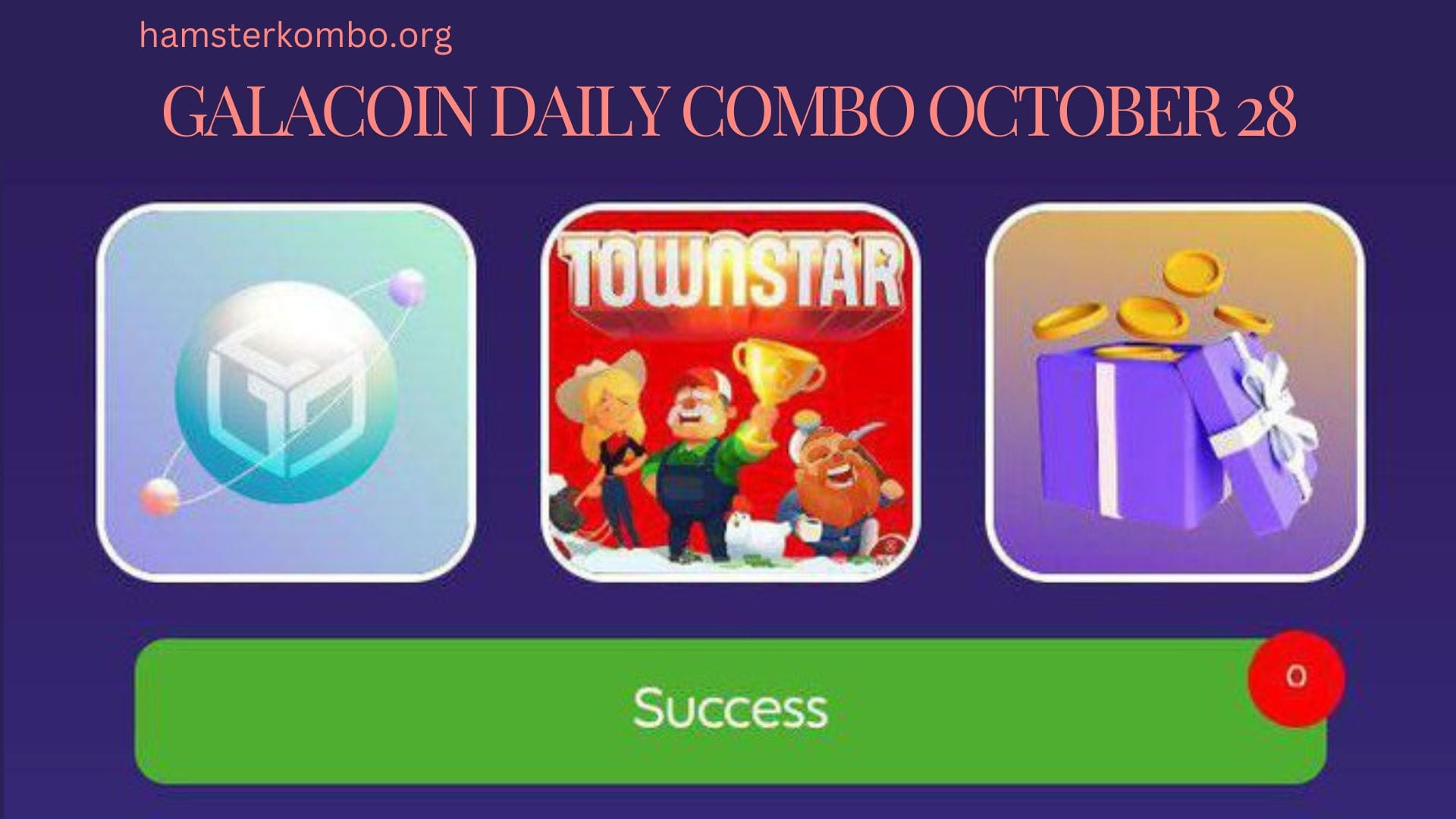 GalaCoin Daily Combo October 28