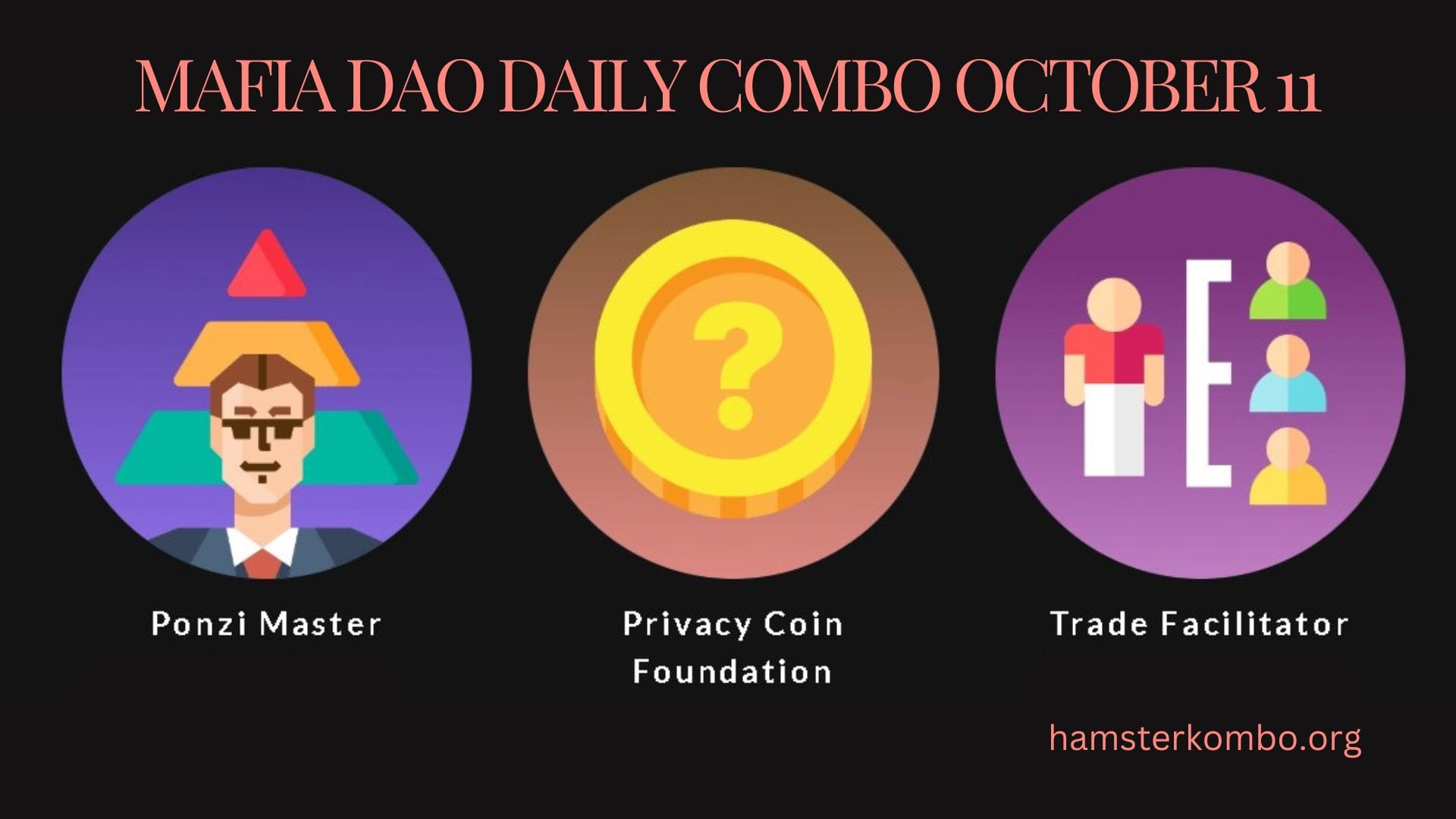 Mafia DAO Daily Combo October 11